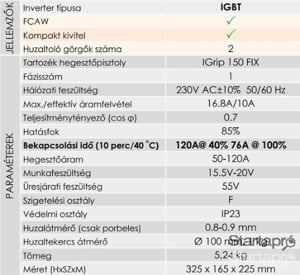 Iweld Gorilla Microflux 131 Nogas inverteres porbeles fogyóelektródás hegesztőgép új, 2 év garancia - kép 8