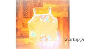 80, AFEIL édi virágos vállpántos pamut póló, tunika, felső  - kép 3