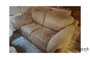 Velúr bőr hatású 2 személyes elegáns kanapé - kép 2