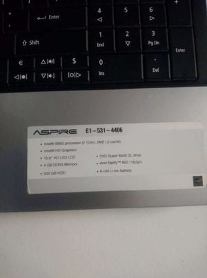 Acer Aspire E1-531-4406 4ram,500gb - kép 5