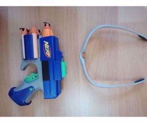 Nerf Dart tag szivacslövő (kék színű) (fegyver, lőszerek, céltábla, szemüveg)