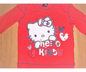 110 116 cuki Disney Sanrio Hello Kitty mintás pulóver pulcsi  - kép 6