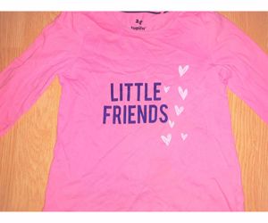 110/116 Lupilu cuki feliratos és szivecske mintás póló felső  - kép 3