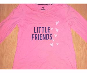 110/116 Lupilu cuki feliratos és szivecske mintás póló felső  - kép 6