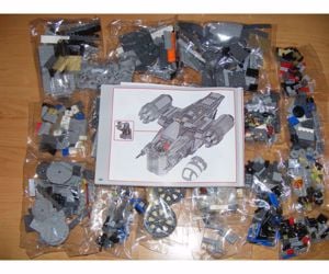 Lego komp. Star Wars 75292 A Mandalori Fejvadász szállító Razor Crest ÚJ - kép 6