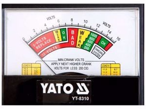 Yato yt8310 terhelővillás akkuteszter 6 V/12 V 200 A-1000 A indítóáram között, új, bontatlan - kép 2