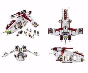 Lego komp. Star Wars 75021 Köztársasági Republic Gunship 1228db Lepin új - kép 2