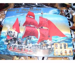 Lego komp. Karib Tenger Kalózai 4195 Anna királynő Bosszúja kalóz hajó 1207db Lepin új - kép 2