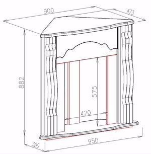 Elektromos sarokkandalló Clasic & Corsica, 1500 W - kép 3