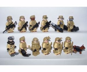 Lego swat Sivatagi Kommandós Anti terrorista figurák katonák 12db katona új - kép 3