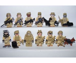 Lego swat Sivatagi Kommandós Anti terrorista figurák katonák 12db katona új - kép 2