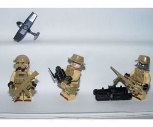 Lego swat Sivatagi Kommandós Anti terrorista figurák katonák 12db katona új - kép 5