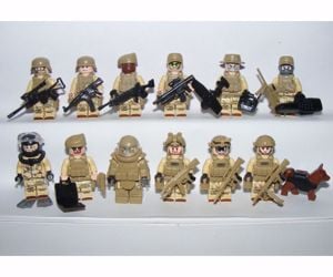 Lego swat Sivatagi Kommandós Anti terrorista figurák katonák 12db katona új