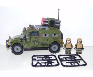 Lego swat katonai Hummer Humvee Jeep 270db + 2db katona új - kép 2