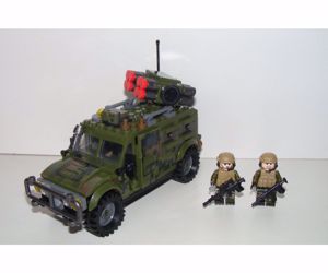 Lego swat katonai Hummer Humvee Jeep 270db + 2db katona új - kép 10