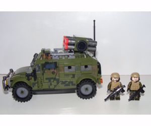 Lego swat katonai Hummer Humvee Jeep 270db + 2db katona új - kép 6