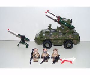 Lego Swat Modern Hadviselés brdm páncélozott felderítő tank + 3 katona új - kép 2