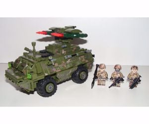 Lego Swat Modern Hadviselés brdm páncélozott felderítő tank + 3 katona új - kép 6