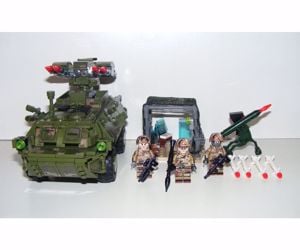 Lego Swat Modern Hadviselés brdm páncélozott felderítő tank + 3 katona új - kép 7