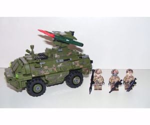 Lego Swat Modern Hadviselés brdm páncélozott felderítő tank + 3 katona új - kép 3