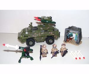 Lego Swat Modern Hadviselés brdm páncélozott felderítő tank + 3 katona új - kép 9