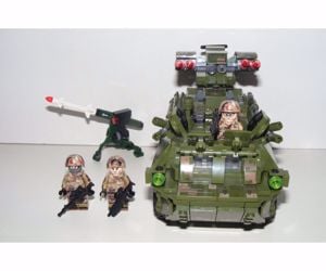 Lego Swat Modern Hadviselés brdm páncélozott felderítő tank + 3 katona új - kép 10