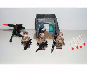 Lego Swat Modern Hadviselés brdm páncélozott felderítő tank + 3 katona új - kép 4