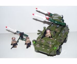 Lego Swat Modern Hadviselés brdm páncélozott felderítő tank + 3 katona új - kép 12