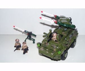 Lego Swat Modern Hadviselés brdm páncélozott felderítő tank + 3 katona új - kép 13