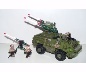 Lego Swat Modern Hadviselés brdm páncélozott felderítő tank + 3 katona új - kép 11