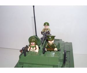 Lego 2. Világháborús Amerikai us Pershing Tank 13x36x15cm 1010db új - kép 15