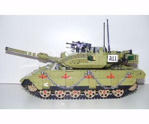 Lego Swat Modern Hadviselés Merkava Israeli tank 1750db +6 katona új - kép 3