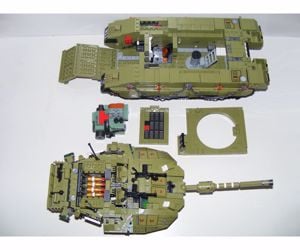 Lego Swat Modern Hadviselés Merkava Israeli tank 1750db +6 katona új - kép 13