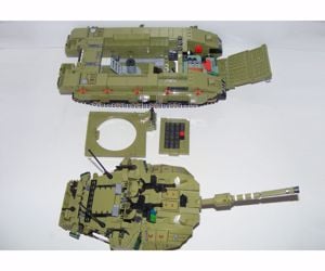 Lego Swat Modern Hadviselés Merkava Israeli tank 1750db +6 katona új - kép 9