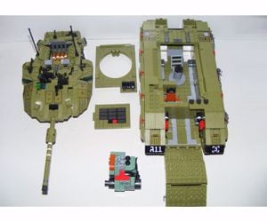 Lego Swat Modern Hadviselés Merkava Israeli tank 1750db +6 katona új - kép 12