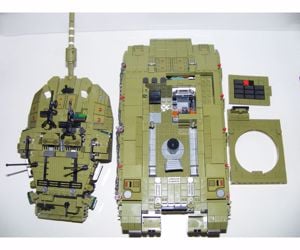 Lego Swat Modern Hadviselés Merkava Israeli tank 1750db +6 katona új - kép 8