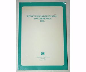 Könyvvizsgálói szakmai továbbképzés 2001 2002 /könyv /K32b/ - kép 6