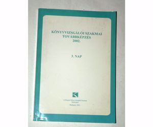 Könyvvizsgálói szakmai továbbképzés 2001 2002 /könyv /K32b/ - kép 4