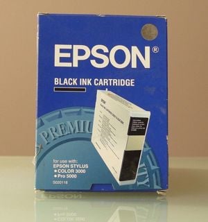 Epson S020118 tintapatron ; Epson S0201 nyomtatópatron ; Epson C13S020118 fekete tinta = 7620.-Ft