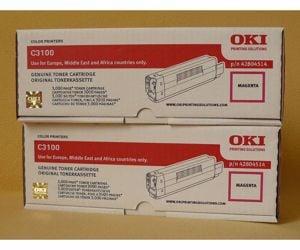 Oki C3100 magenta nyomtató toner ; Oki 3100 eredeti nyomtató toner 3k = 9.995-Ft - kép 2