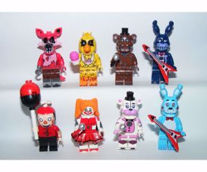 Lego FNAF Five Nights at Freddy's Circus Baby Freddy Foxy Bonnie figurák ÚJ - kép 6