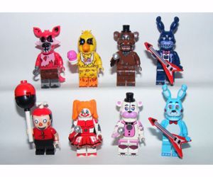 Lego FNAF Five Nights at Freddy's Circus Baby Freddy Foxy Bonnie figurák ÚJ - kép 4