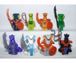 Lego Ninjago figurák Kígyó Szerpentin figura Vipera klán Pyro kígyók 8db ÚJ - kép 2