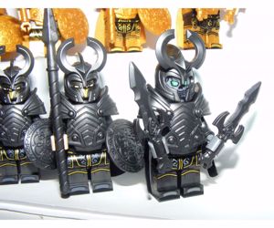 Lego Szuperhős figurák Thor Asgard warriors Harcosok katonák 4+4 élő holt új - kép 7