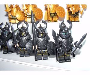 Lego Szuperhős figurák Thor Asgard warriors Harcosok katonák 4+4 élő holt új - kép 6