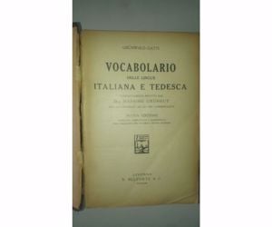 Massimo Grunhut Vocabolario delle lingue italiana e tedesca olasz-néme - kép 2