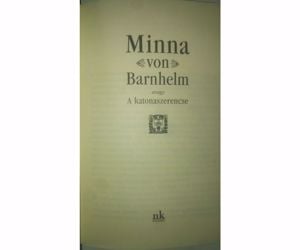 Otthold Ephraim Lessing Minna von Barnhelm avagy A katonaszerencse - kép 2