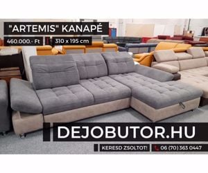 Artemis multi relax sarok kanapé ülőgarnitúra ágyazható ágyneműtartós 310x195 cm