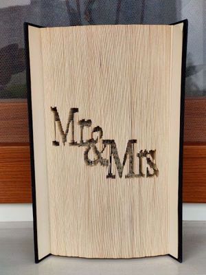 Könyvszobor, hajtogatott könyv(Szerelmeseknek, Évfordulóra) - kép 6