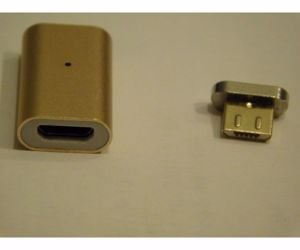 Mágneses micro USB töltő adapter+2 db mágneses fej 2,4 Amper ingyenes postázással eladó - kép 5